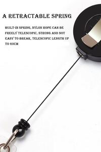 Wholesale Round Shape Flat Key Holder Sublimation Retractable Badge Reel With Metal Alligator Clip - Product Image 3