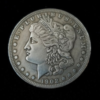 Reproduction de la pièce de monnaie américaine Morgan de 26g, vintage, 1878-1902, pièce de monnaie antique Morgan, pièce de monnaie en argent Aigle de la Liberté