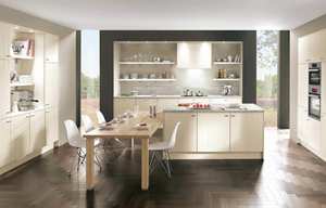 High Gloss Flat Panel White Modular Modern Kichen Cabinets Modern <b>Kitchen</b> <b>Furniture</b> Luxury Designs - Product Image 2