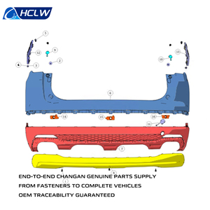 Bộ cản trước sau chính hãng mới cho Changan CS35 PLUS, lắp ráp hoàn chỉnh OEM, kèm giá đỡ đèn sương mù, lưới tản nhiệt S111F271301-0209, lắp đặt bằng ốc vít - Product Image 5