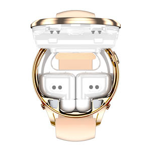 2025 El mejor regalo para mujeres Reloj inteligente dorado <span class=keywords><strong>2</strong></span> en 1 Reloj inteligente de moda para mujeres con <span class=keywords><strong>Airpods</strong></span> Relojes inteligentes al por mayor para damas - Product Image 5