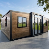 Maison conteneur extensible HUAYING de 40 pieds avec caractéristiques coupe-vent et imperméables pour projets hôteliers, commerciaux et résidentiels