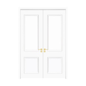 Puerta de madera maciza, puerta compuesta moderna, puerta de dormitorio, puerta doble francesa, armario, puerta doble, puerta de madera - Product Image 3