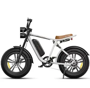 Bicicleta Eléctrica retro híbrida de largo alcance, e-bike vintage de 73 y 20 pulgadas, neumático ancho de 2023 W, 48V, 13AH/26AH, superalmacén de EE. UU., novedad de 750