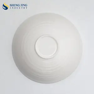 Shengjing Wholesale Round 8 Inch Yellow Ceramic Ramen Bowl For Soup And Fruit For Restaurant Catering Saladier