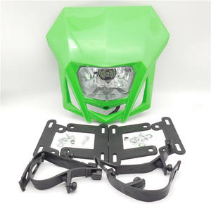 Motorcycle <b>Light</b> Motorcycle Modified <b>Bulb</b> Headlight Assembly Off-Road Motorcycle Ghost Face Headlight Cover - Product Image 2