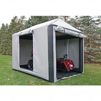 Garage souple de tente gonflable de moto d'installation instantanée pour la couverture de pluie et de soleil