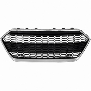 <b>Grille</b> for Audi A7 S7 C8 PA 2019-2024 RS5 Style Silver Honeycomb ABS New Black <b>Mesh</b> Replacement - Product Image 1