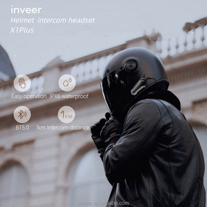 Inveer 1000m Duplex xe máy liên lạc trong tai nghe Mũ bảo hiểm intercom intercomunicador Para Moto x1plus phụ kiện xe máy - Product Image 4