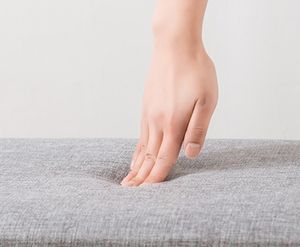 Reposapiés Otomano Plegable de Lino con Compartimento Oculto y Asiento Acolchado Suave - Product Image 3