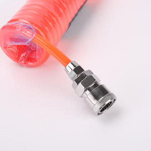 Tuyau spiralé en PU 8/10/12 mm pour compresseur d'air, conduit d'air télescopique avec connecteur, outils pneumatiques - Product Image 2