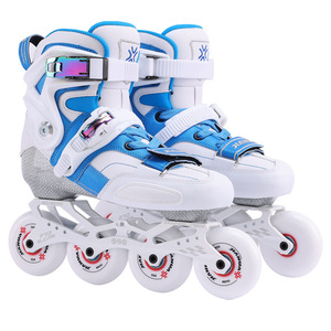 Patins à roulettes professionnels en microfibre avec semelle extérieure en plastique ; <span class=keywords><strong>Freestyle</strong></span> pour enfants et adultes ; Patins de compétition pour le patinage sur <span class=keywords><strong>glace</strong></span> - Product Image 1