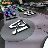 Enseigne lumineuse personnalisée d'usine, lettres 3D en acrylique miniatures avec éclairage frontal, logo publicitaire LED pour enseignes lumineuses de magasin