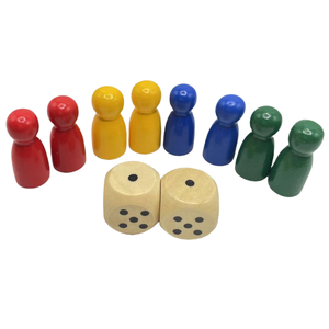 Vente en gros de petites pièces de rechange Multi Ludo Halma pour jeux de table en bois jetons pions d'échecs en bois pour adultes - Product Image 4