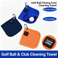 Serviette de golf personnalisée avec logo et clip à œillet, expédition rapide en 24h, en microfibre absorbante, accessoire pour sac de sport, sac de gym, sac de golf, cadeau
