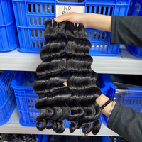 100% ¡Gran Oferta! Paquetes de Cabello Humano Ondulado Suelto Super Doble Trama, Completo de Raíz a Punta, Cabello Virgen para Tejer con Doble Trama