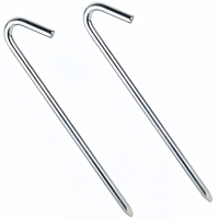 56679B #45cm piquets de chapiteau en acier haute résistance piquets de tente et maillets pour le camping et les activités de plein air