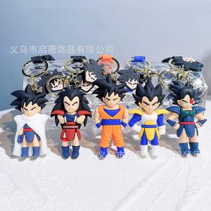Llavero de Silicona 3D de Anime, Son <span class=keywords><strong>Goku</strong></span>, Colgante para Coche, Decoración para Bolsa, Muñeco de Anime, Regalo - Product Image 5
