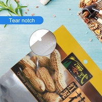 Vente chaude en gros oem designer personnalisé sacs en mylar découpés de qualité alimentaire graines de melon sac d'étanchéité à trois côtés