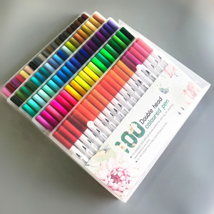 2023 New Fashion Set di pennarelli da colorare con testa morbida e punta <span class=keywords><strong>Fine</strong></span> con pacchetto e Logo personalizzati