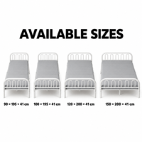 Lit simple pliable en métal à quatre plis, cadre en acier pour dortoir, chambre d'amis et petits espaces