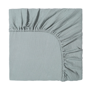 Drap de lit pour bébé housse de <span class=keywords><strong>matelas</strong></span> <span class=keywords><strong>à</strong></span> <span class=keywords><strong>langer</strong></span> mousseline 100% coton drap de lit ajusté pour nouveau-né pour berceau de taille standard US/EU - Product Image 3