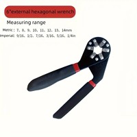 Clé universelle multifonction industrielle en acier inoxydable de 6 pouces et 8 pouces, clé hexagonale réglable, pince à mâchoires, ensemble d'outils multifonctions