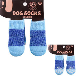 Europe et états-unis 4 pièces/paires de chaussettes de protection personnalisées <span class=keywords><strong>Daschund</strong></span> anti-dérapant pour chien mignon dessin animé impression chaussettes pour animaux de compagnie - Product Image 3