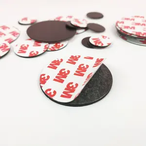 Custom printed anisotropic flexible rubber magnet self-adhesive sheet round magnetic rubber magnets Sheet