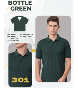 T-shirt en tissu piqué pour homme, tissu Air Tex, 240 GSM, coton premium, respirant, confortable, décontracté, à porter tous les jours - Product Image 3