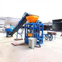 Machine à fabriquer des briques QT4-26 avec système de vibration stable, machine à blocs creux en béton, ligne de production de pavés emboîtables