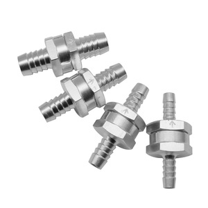 Clapet anti-retour unidirectionnel pour carburant, commande axiale, 6 mm-12 mm, essence, diesel, huile, chrome, voiture, auto, soupapes d'admission, aluminium - Product Image 1