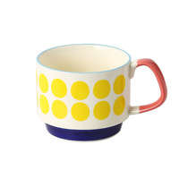 Tasses à café en céramique et grès pour la maison, vente en gros, mugs créatifs pour couple, tasses à lait pour le petit-déjeuner, compatibles lave-vaisselle et micro-ondes