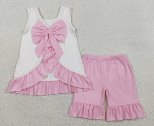 ชุดเสื้อผ้าเด็กชายหญิงลายปักกอล์ฟทรัคกิ้ง กางเกงขาสั้น - Product Image 2