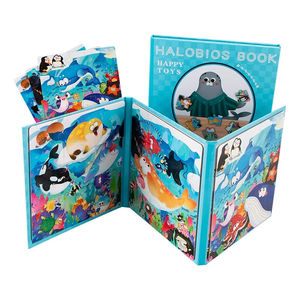 Livre de puzzle magnétique 3-en-1 Océan pour enfants, 50 pièces, jouet éducatif de voyage pour tout-petits garçons et filles de 3 ans et plus - Product Image 1