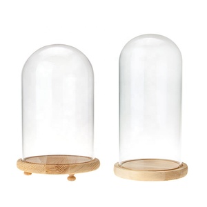 Bán Buôn Tay Thổi Cao <span class=keywords><strong>Borosilicate</strong></span> Glass Dome Rose Trong Glass Dome Với Cơ Sở - Product Image 5