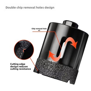 M10 diamante brasato pieno di piastrelle di ceramica apriscatole di perforazione a secco di vetro punta per piastrelle di marmo apertura 6-60mm - Product Image 5