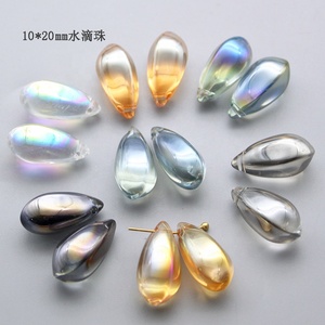 Cuentas de cristal para fabricación de joyas, cristal de estilo largo, 10x20mm - Product Image 1