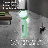 Pommeau de Douche à Haute Pression Économiseur d'Eau Moderne avec Élément Filtrant ACF Finition Chrome Plastique ABS pour Utilisation en Salle de Bain