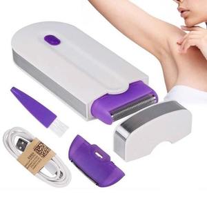 Kit d'épilation laser sans douleur en gros, rasoir rechargeable USB pour femme, visage, jambes, maillot, mains - Product Image 3