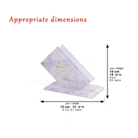 Support de boîte d'allumettes en acrylique transparent sur mesure, vitrine de présentation haut de gamme en Lucite pour le rangement de objets de collection et la décoration intérieure