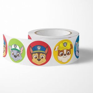 <strong>Paw</strong> <strong>Patrol</strong> PVC Self-Adhesive <strong>Stickers</strong> Gift Pack 500 Sheets 1 Roll Packaging Tape Sealing Round Shape Cross-Border Wholesale - Product Image 4