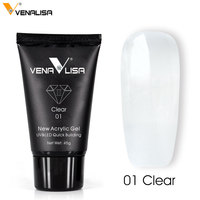 VENALISA 45G Gel Poly Cristal Sans HEMA Sans TPO Gel de Construction Rapide pour Ongles Sélection de 6 Couleurs Gel d'Extension pour Ongles