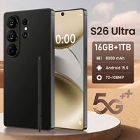 Prosesor Deca Core Kuat Ponsel 5G Murah S26 Ultra Ponsel Dual SIM Card Infinix 108MP 144Hz Bahasa Inggris