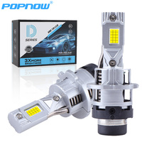 Phares de voiture haute puissance 12V D2 D4 90W Ampoules Xénon 6000k 25000lm Canbus D2S D4S HID vers LED