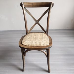 Kursi salib Tumpuk, kursi pesta pernikahan kayu, kursi selempang vintage - Product Image 1