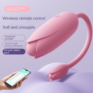 Produk baru kontrol aplikasi silikon 9 frekuensi getaran penggetar telur G Spot pemijat klitoris telur cinta masturbasi wanita - Product Image 5