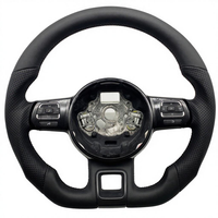 Meilleur vendeur mondial, adapté à Volkswagen Passat Tiguan MK7 MK6 MK5 MK4, volant de voiture en cuir et fibre de carbone personnalisable en usine