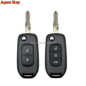 Clé de voiture pliable à distance ABS sans clé VAC102 à 3 boutons pour Megane3 Logan2 Duster Kadjar Captur Symbol Dacia - Product Image 1