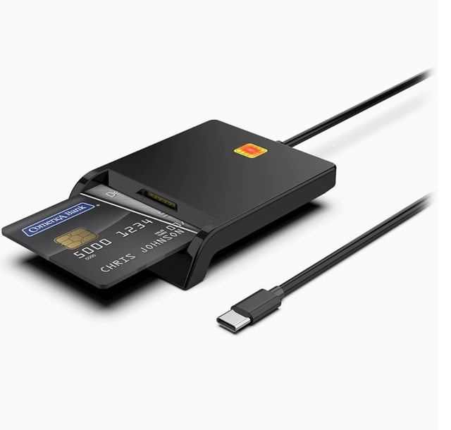 Cross-border USB 2.0 Smart IC Card Reader, SIM Card Combo Bank Card, Tax Reporting Neutral Type-C Card Reader